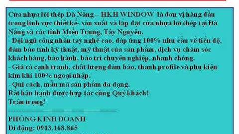 Cửa nhựa lõi thép window tại Huế (0913.168.865 A.Trường)