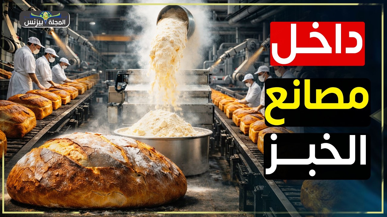 كيف ينتج هذا المصنع مليون رغيف خبز يوميًا؟ | خط إنتاج مذهل