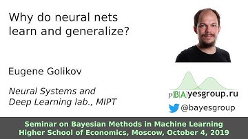 Why do neural nets learn and generalize?