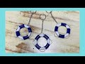 BOAT CRAFT - How to make a life ring keychain ⛵️