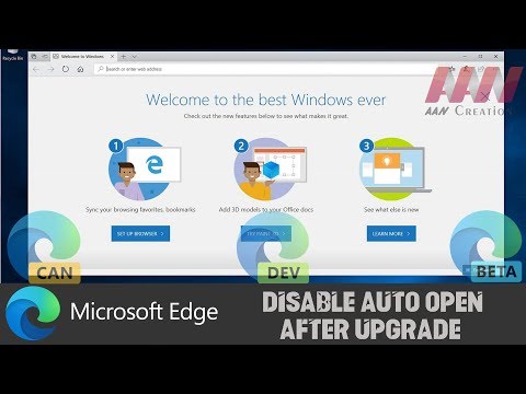 How to Disable Microsoft Edge Auto Open After Upgrade on Windows 10