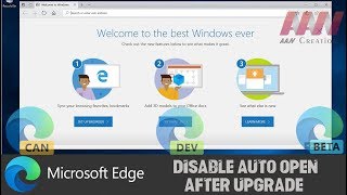 how to disable microsoft edge auto open after upgrade on windows 10