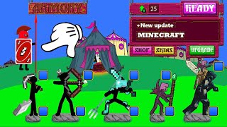 MINECRAFT MaxUpgrade x9999999999 पावर नो मॉड - MOD STICK WAR LEGACY के लिए बिल्कुल नई स्किन अपडेट... screenshot 1