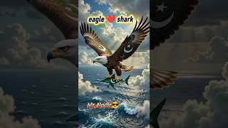 Description: Eagle helps a baby shark reach the ocean. 🌊 #pakistani #eagleshark