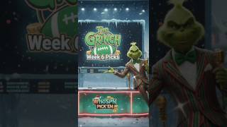 The Grinch's Week 6 Picks #nfl #sportsbetting #gambling #grinch  #espn #football #whoville #shorts