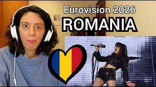 Romania Eurovision 2026 REACTION Alexandra Căpitănescu 'Choke Me'