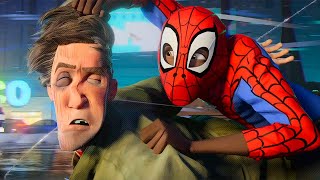 Miles Morales and Peter B. Parker - Police Chase Scene - Spider-Man: Into the Spider-Verse (2018)