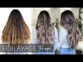 How to Balayage Dark, Long, and Thick Hair - Foilayage Hair Technique (NEW Method!)