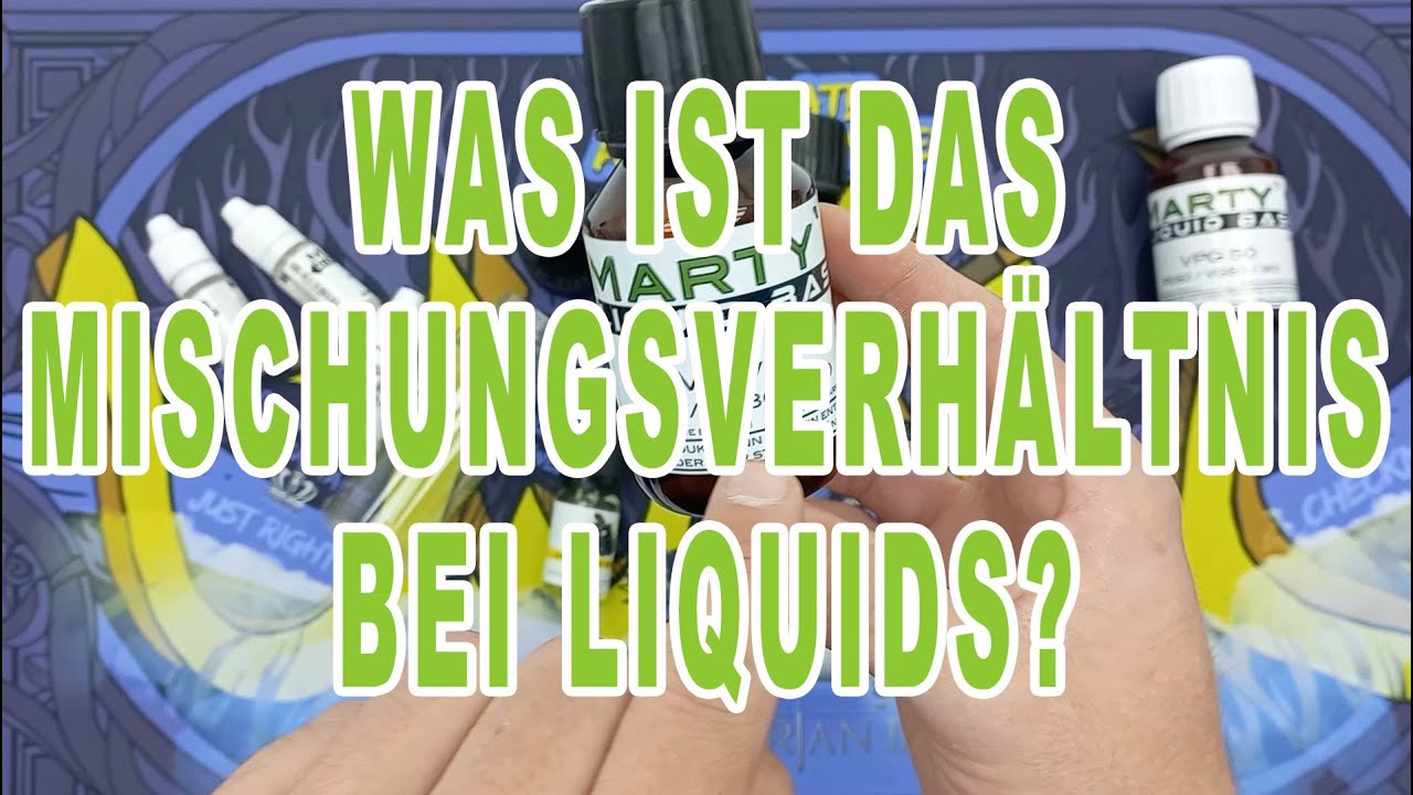 Was ist das Mischungsverhältnis bei Liquids?