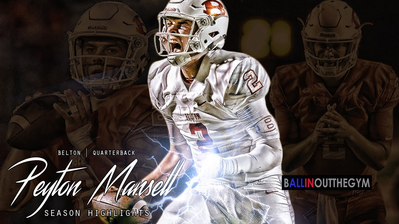 Peyton Mansell Future Iowa Hawkeye QB (2016 Belton Season Highlights