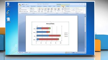 How to Data Labels in a Bar Graph in Word 2007