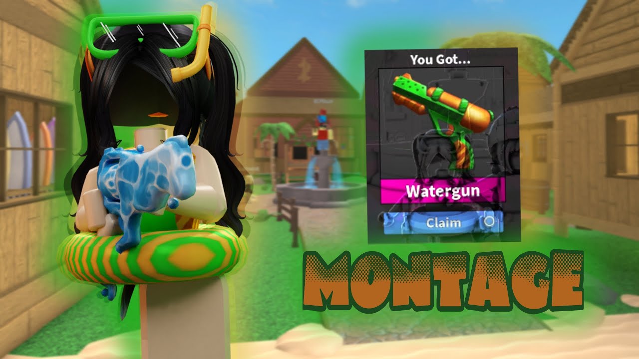 Splash Mm2 MM2 but ALL WINS MONTAGE with the *NEW* WATERGUN! [Roblox Murder ...
