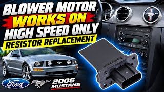 Blower Motor Only Works On High Speed Resistor Replacement