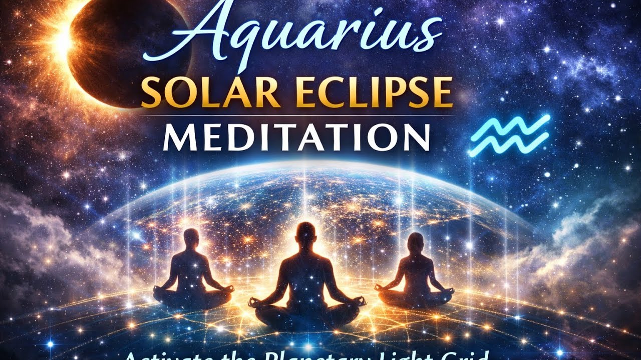 Aquarius New Moon ~ Solar Eclipse Portal~ Light Grid Meditation: Anchoring the New Earth Frequency✨