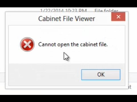 Cannot Open The Cabinet File Cab Cabinet File Viewer Youtube