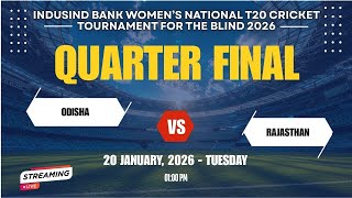 Odisha vs Rajasthan | IndusInd Bank Women’s National T20 Cricket Tournament for the Blind 2026 screenshot 1