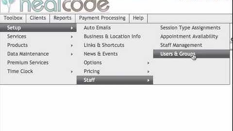 HealCode : Issue MindBody API Credentials