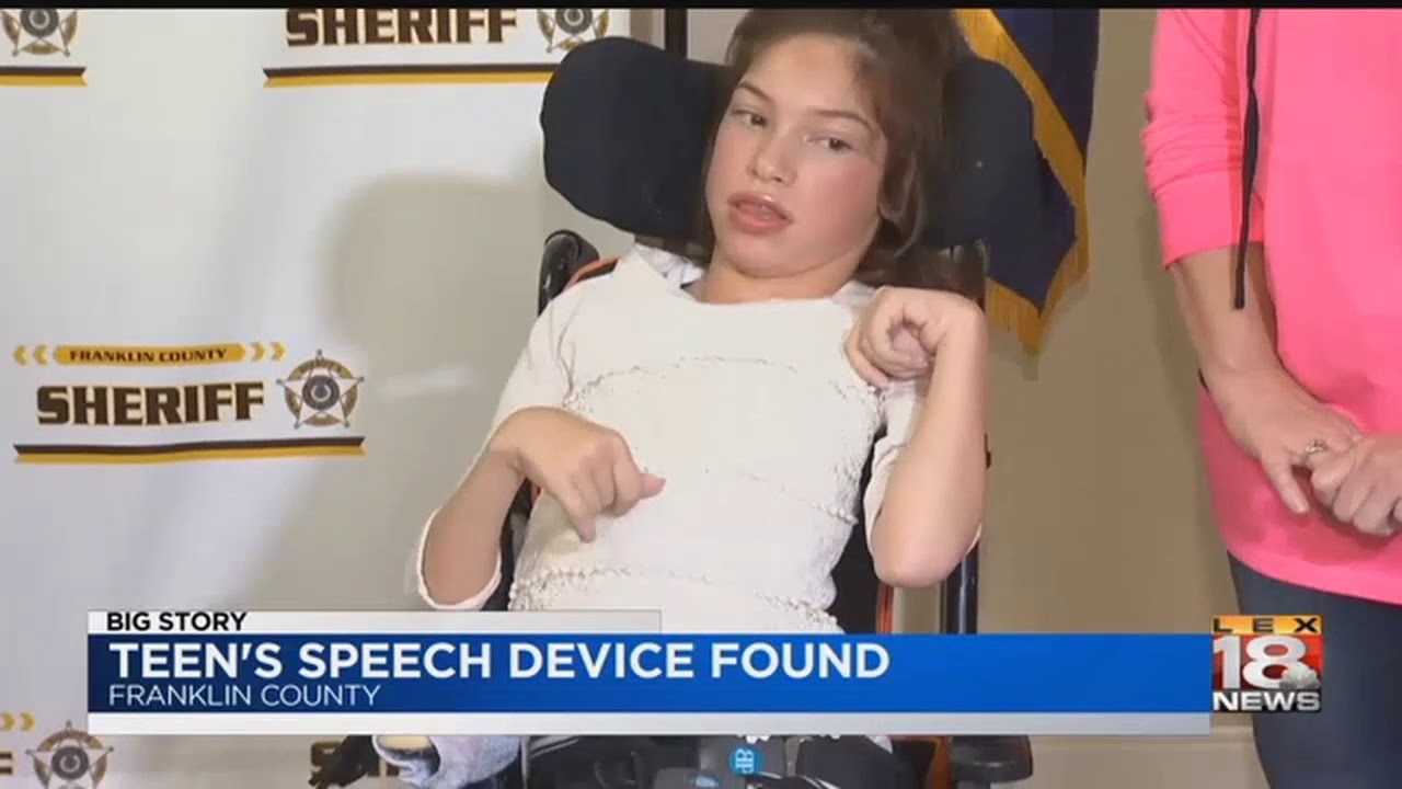 Teen's Speech Device Found