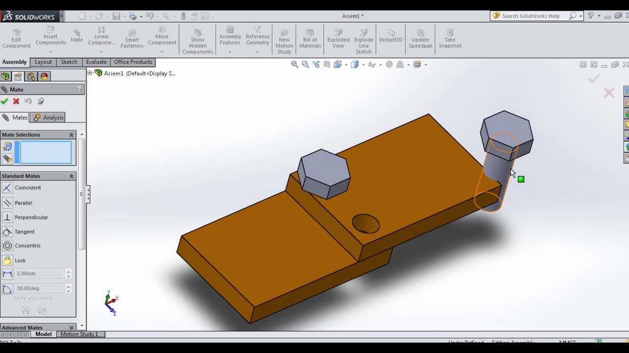 SOLIDWORKS ASSEMBLY TUTORIAL IN HINDI - YouTube