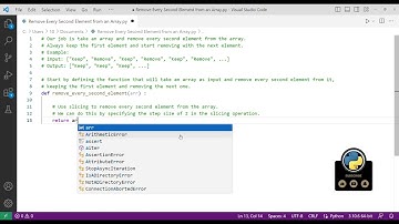 Python Coding Challenge - Easy #11 - Remove Every Second Element from an Array