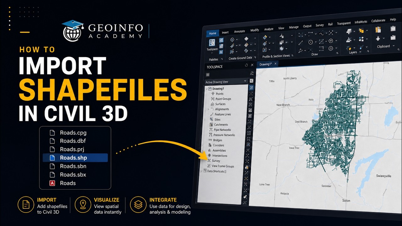 How to Import GIS Data (Shapefiles) in AutoDesk Civil 3D | Geoinfo ...