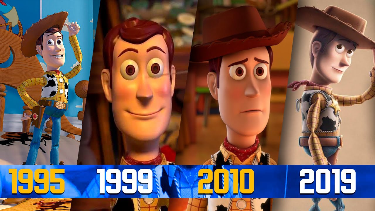 Toy Story 1-4 | Evolution of the characters | Look (1995-2019) - YouTube