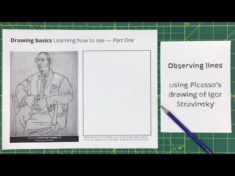 Observing lines using Picasso&rsquo;s portrait of Igor Stravinsky