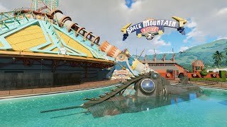 Space Mountain in Planet Coaster 2