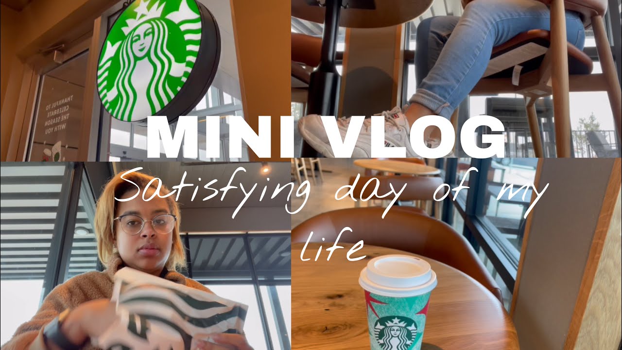 VLOG: A satisfying day in my life , Starbucks , working, Christmas ...