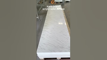 Koris brand artificial stone white ariston marble acrylic solid surface sheet
