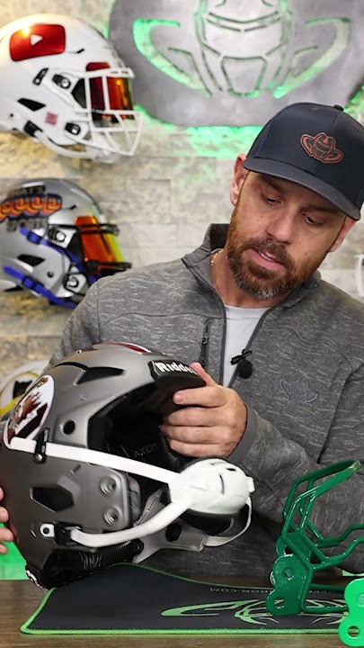 How to Install an Axiom Facemask! #nfl #sportsequipment #greengridiron #football #helmet