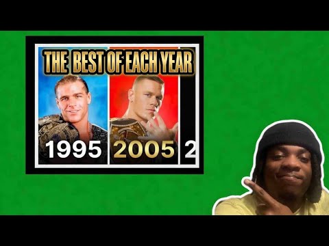 Reacting to the Best WWE Wrestler from each year...