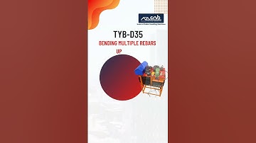 Bending rebars quick and accurately using our bar bender TYB D35 | CNB Machinery and Steel Corp.