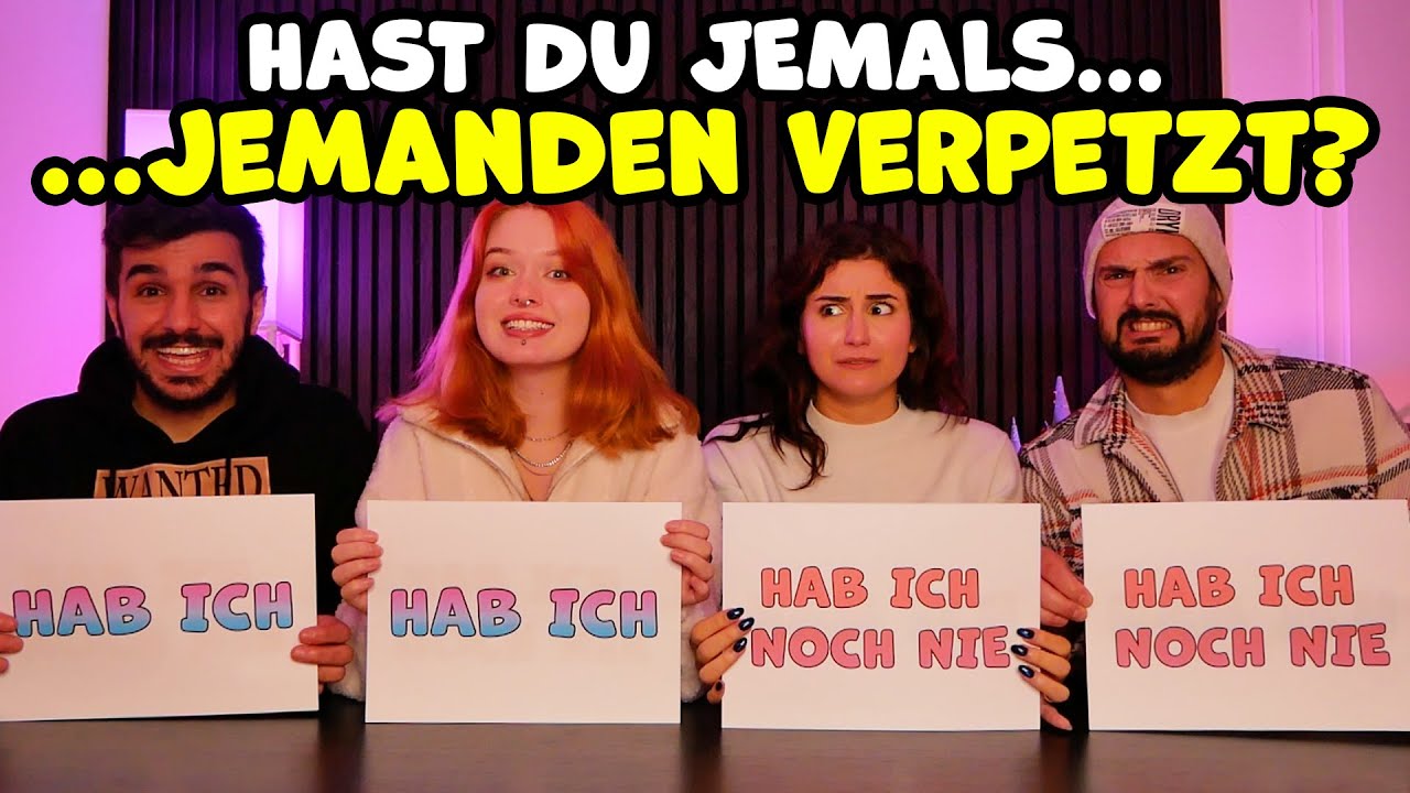 ICH HAB NOCH NIE…Challenge mit Kaan, Katja, Dania & Claudio! Es eskaliert wieder 😂