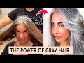 Going gray heres how to rock it like a boss  9 gray hair transformation