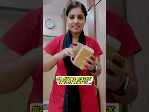 Iba matte Lipstick and Sandwiches😍Kese Lage? @VlogsbySSkiDuniya #youtubeshorts #daillyvlogger