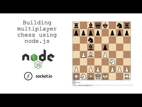 I made an online multiplayer chess game in an HOUR, using node.js and socket.io!