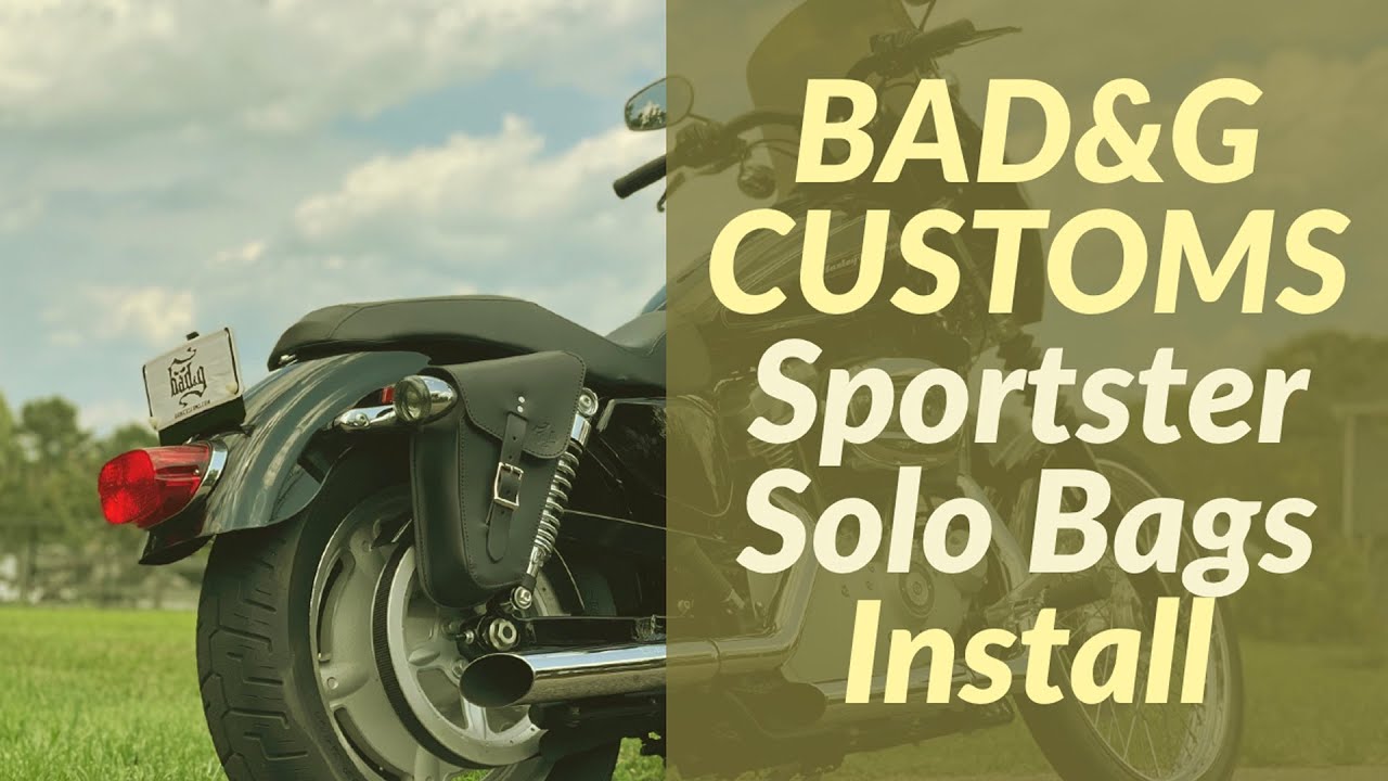 BAD&G CUSTOMS Sportster Solo Bags Installation
