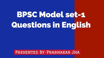 64th BPSC practice set - 1 | 64th BPSC Test Series - 1 | 64th BPSC Mock Test - 1 | Bpsc online set-1