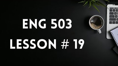 Eng 503 | Lesson # 19 | Teaching the sentence pattern of English Language 