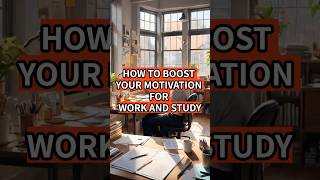 HOW TO BOOST YOUR MOTIVATION FOR WORK AND STUDY#facts #shorts