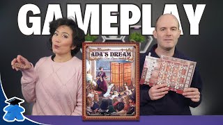 Ada's Dream - Euro stlye dice drafting, building steam powered computer. Board Game Playthrough