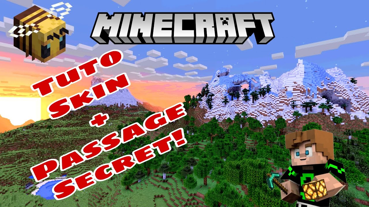 Tuto Minecraft, Change Ton Skin Et Créer Un Passage Secret!!! - YouTube