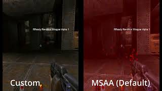 vQuake2 Edge Antialiasing Modes with RReady Rendition Verité @4k