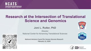 Research at the Intersection of Translational Science and Genomics - Joni Rutter