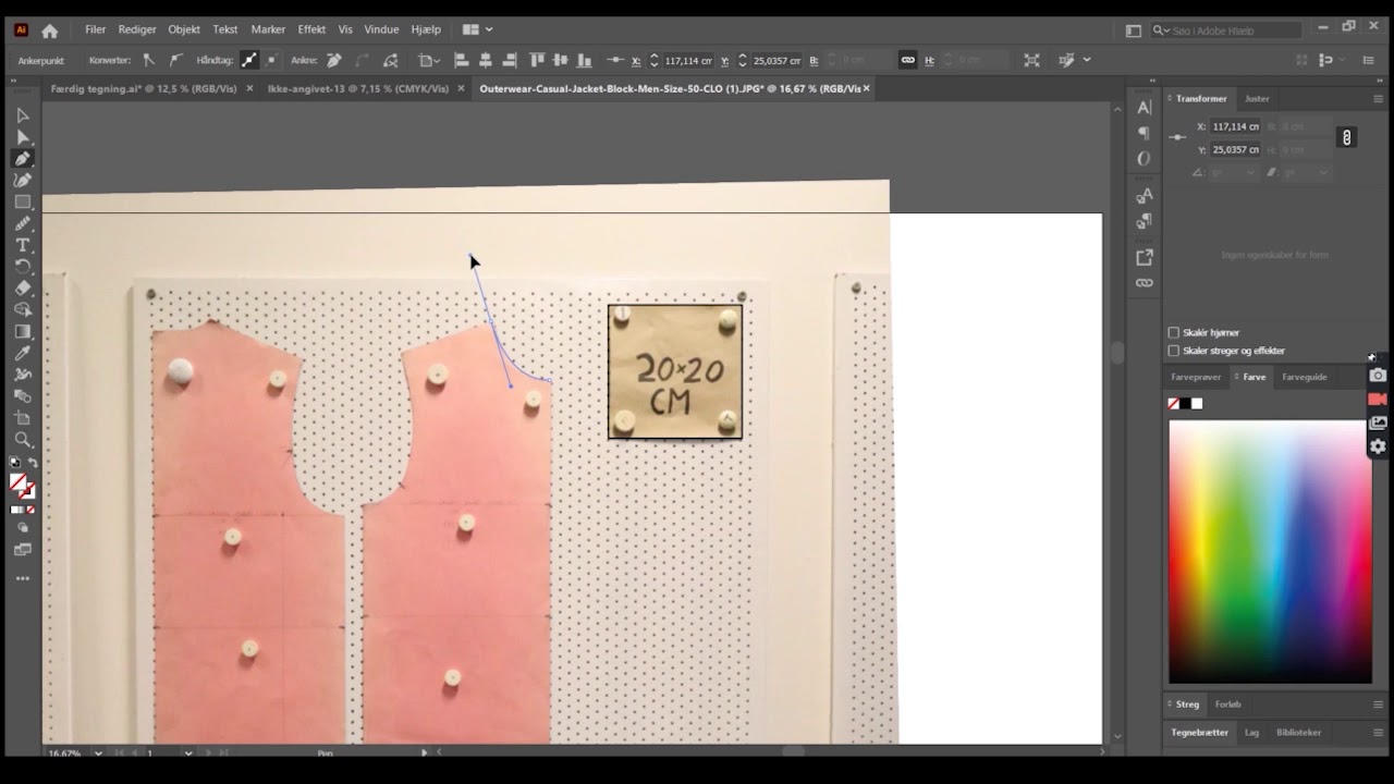 Making a file in Illustrator, and importing it in to CLO3D