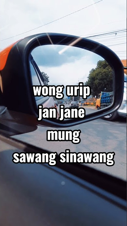 wong urip mung sawang sinawang