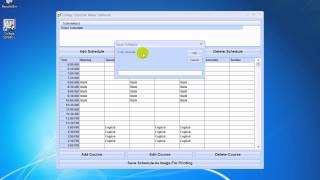 How To Use College Schedule Maker Software screenshot 1