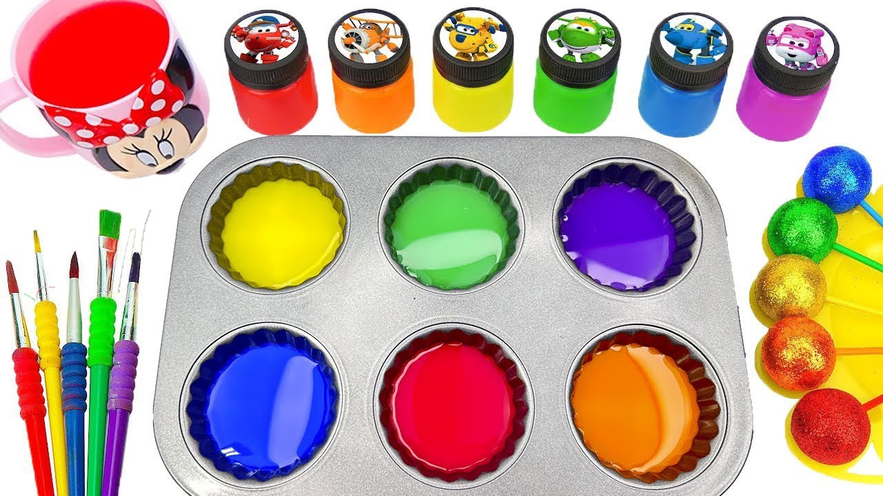 Satisfying Video l How to make Mixing Slime Foot into Bathtub & Rainbow ...