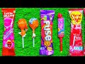 Satisfying video asmr candy chocolate and gummy candy unpacking ASMR